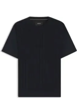 Cable-knit T-shirt In Cotton And Silk