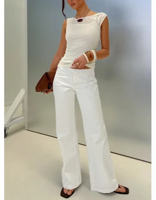 Buenos No Waist Low Rise Straight Leg Jeans
