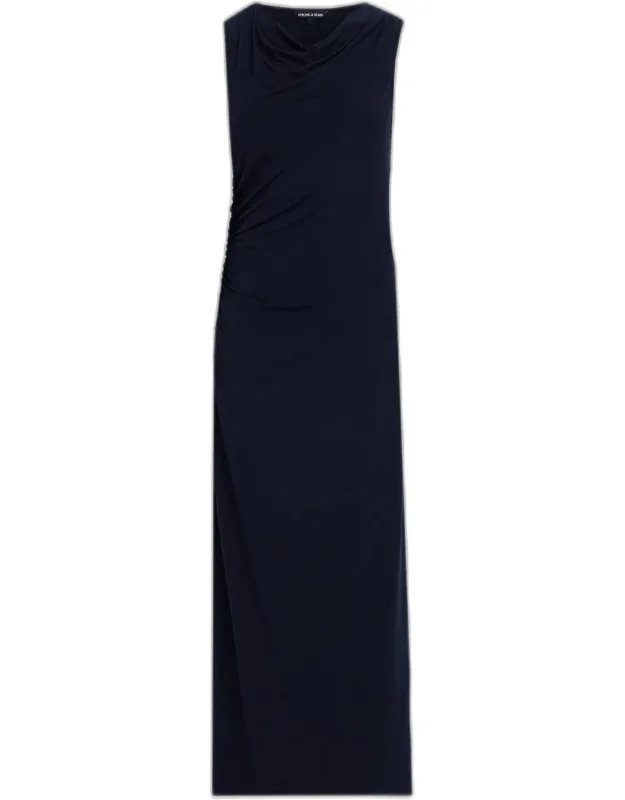 Ruched Jersey Maxi Dress