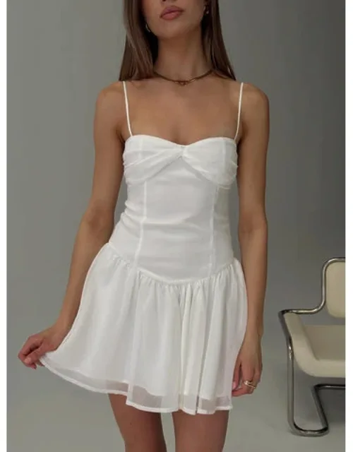 So At Peace Sweetheart Drop Waist Mini Dress