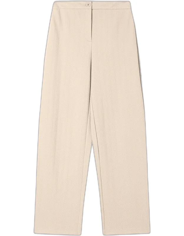 Chevron Stretch Jersey Trousers