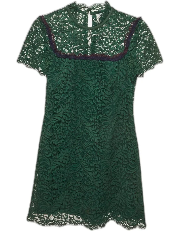 Cord Lace Mini Dress