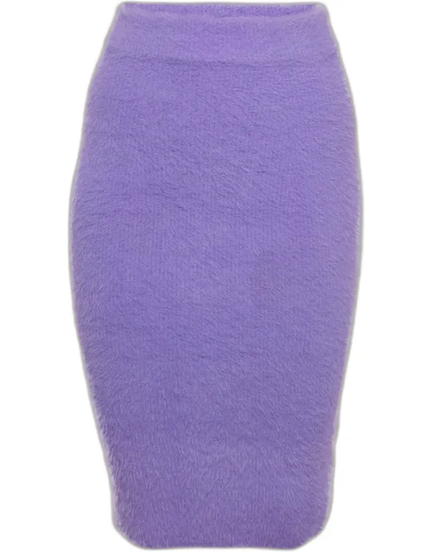 Faux Mohair Mini Skirt