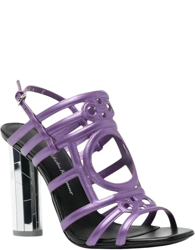 Mirrored Heel Sandals