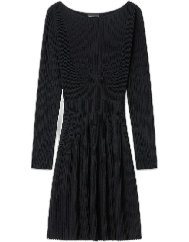 Ribbed Jersey Dress