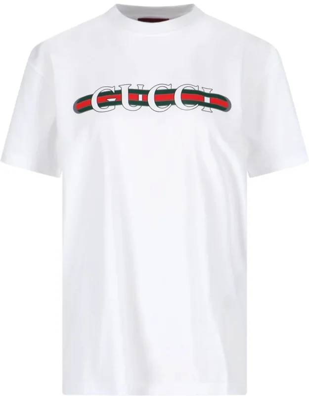 Logo T-shirt With 'web' Print And Red And Green Details
