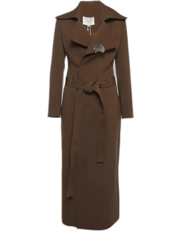 Twill Long Belted Elpis Coat