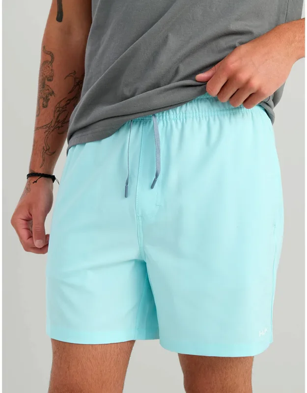 Huk Pursuit Volley Swim Short - Elastic Waistband, Quick-drying Spf-rated Fabric