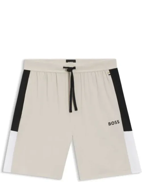 Cotton-blend Pajama Shorts