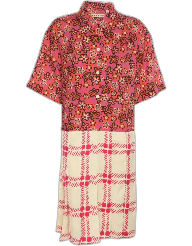 Pleated Mini Dress