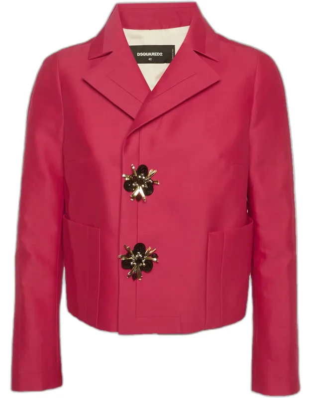 Silk Blend Regular Fit Blazer