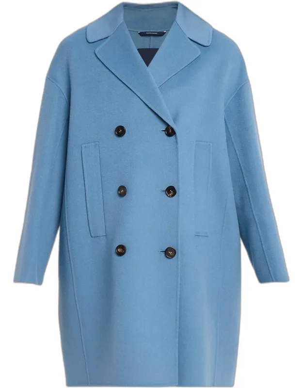 Wool Broadcloth Midi Coat