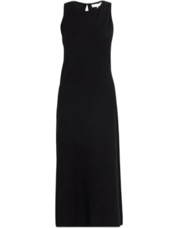 Bias-cut Knit Midi Dress