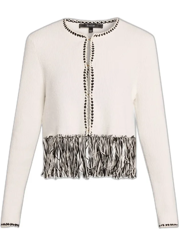 Fringe-trim Cardigan