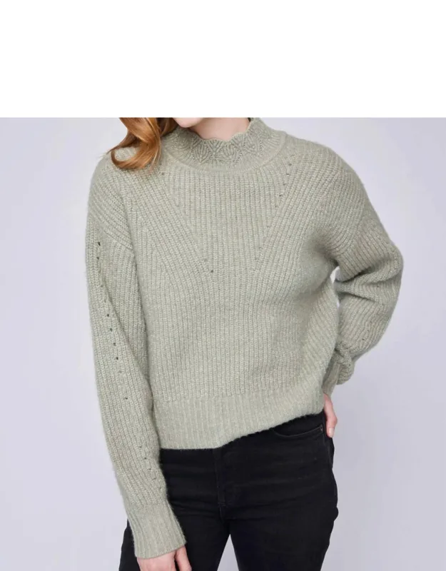 Pointelle Knit Sweater