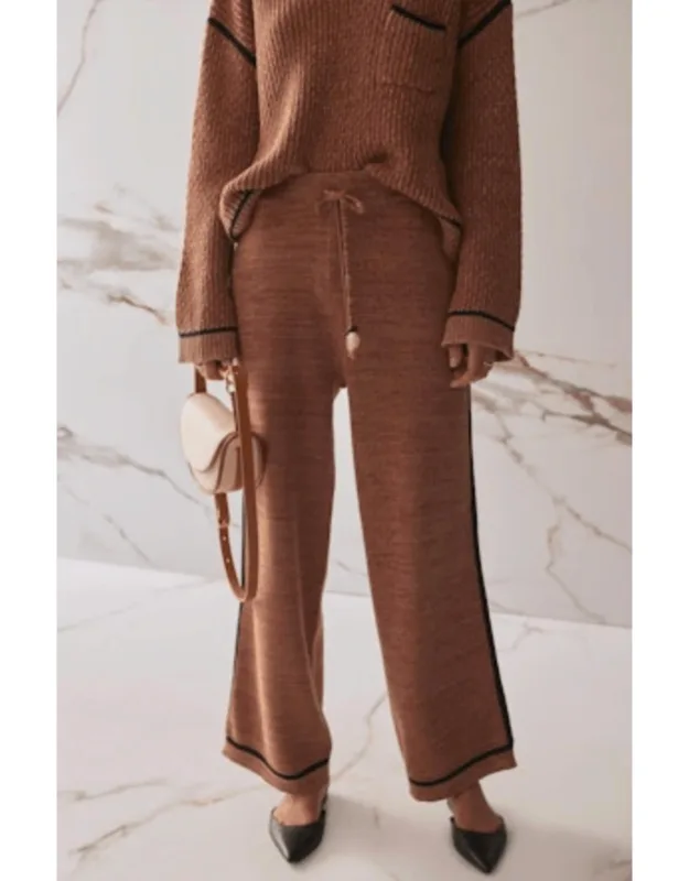 Tommy Knit Pants - Exquisite Fusion Of Comfort And Modern Sophistication, Relaxed Wide-leg Fit