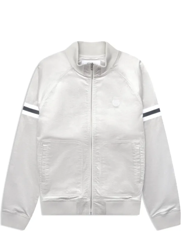 Cordurato Track Jacket With Plush Stretch And Contrast Stripe Panels