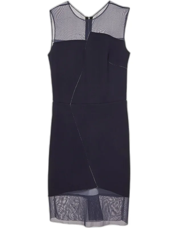 Crepe Sleeveless Sheath Dress