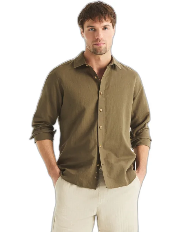 Nautica Linen Shirt - Lightweight Naturally Breathable