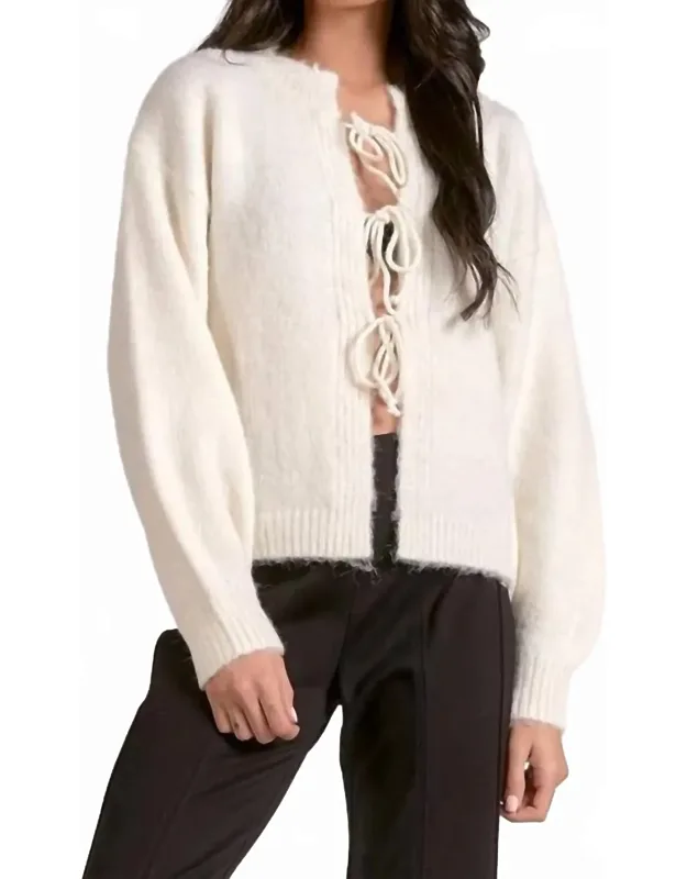 Tie Front Sweater