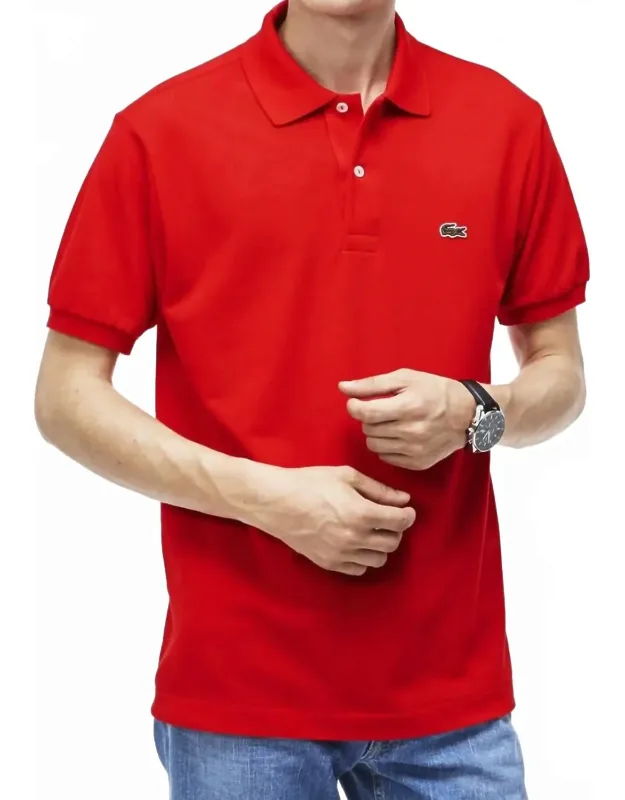 Short Sleeve Pique Polo Shirt