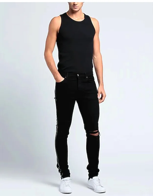Crystal Track Denim Jeans