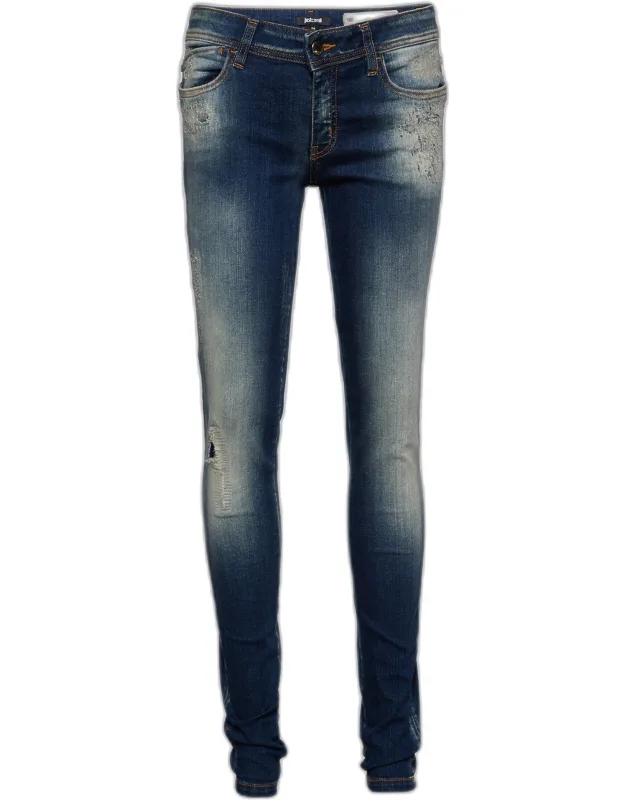 Distressed Skinny Leg Jeans