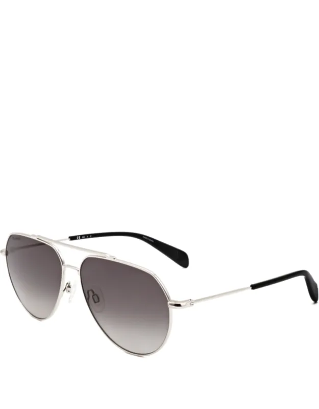 60 Mm Silver Sunglasses