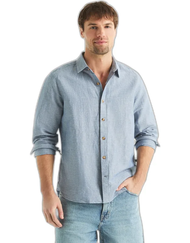 Nautica Linen Shirt - Lightweight Naturally Breathable