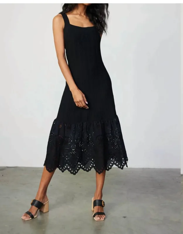 Contrast Lace Knit Dress