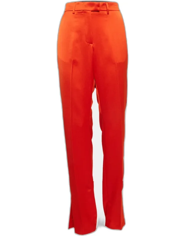 Satin Straight Cut Trousers