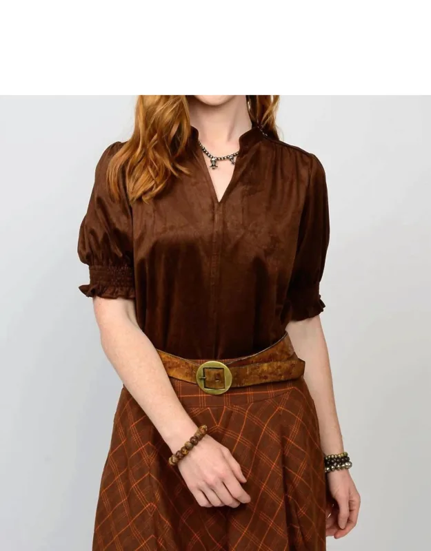 Suede Top