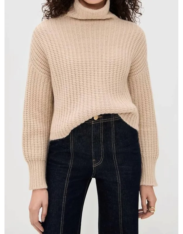 Alpaca Knit Turtleneck Sweater