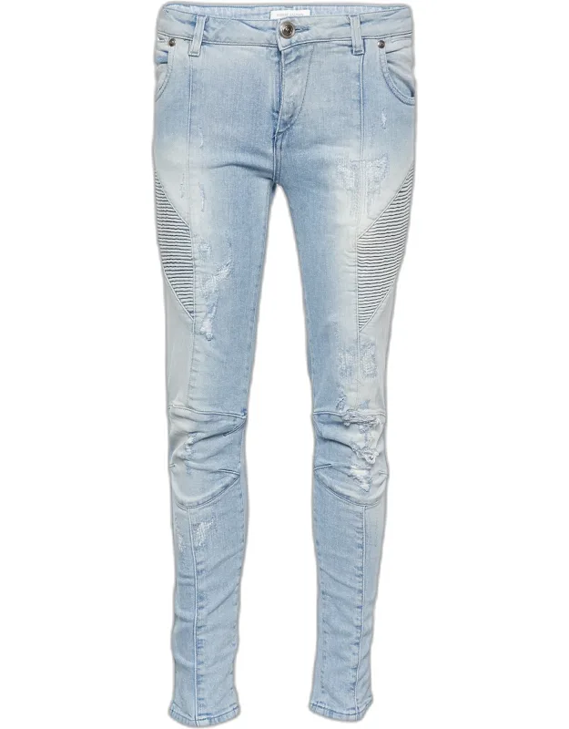 Distressed Denim Jeans