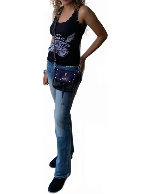 Adorable Distressed Skull Jeans