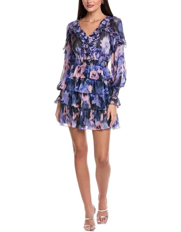 Silk-blend Mini Dress
