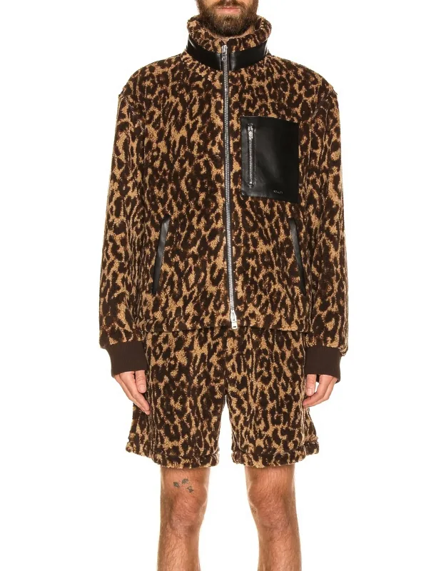 Printed Bandana Fleece Jacket
