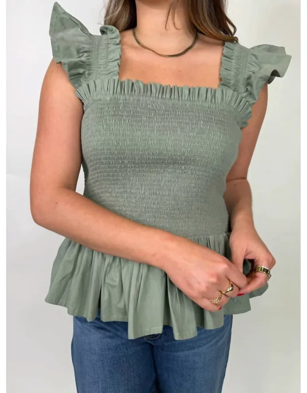 Poplin Stretch Top