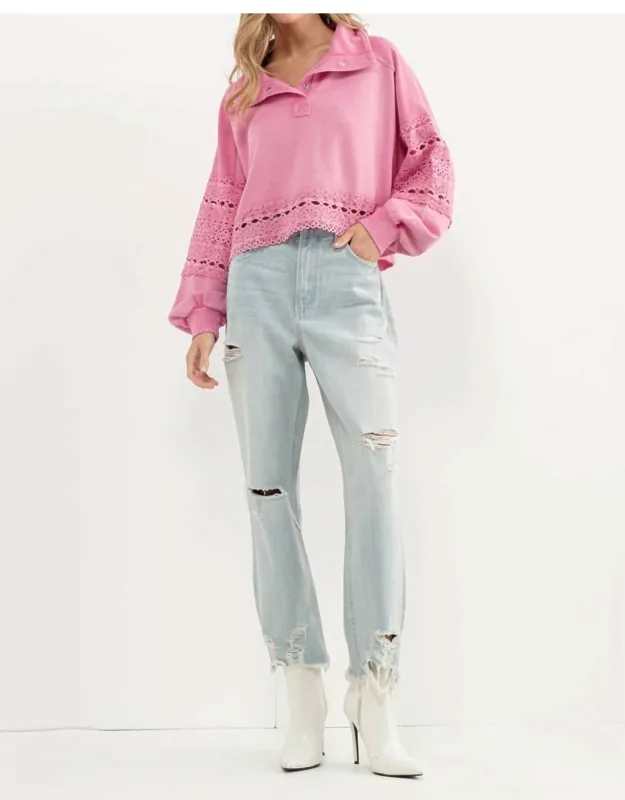 Powerpuff Lace Pullover