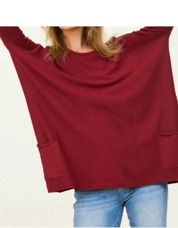 Long Sleeve Batwing Sweater