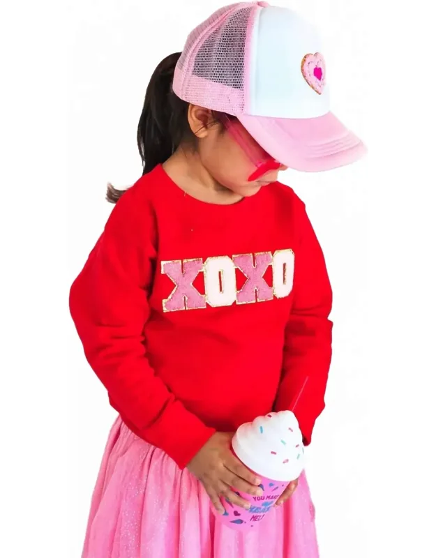 Xoxo Patch Valentine's Day Sweatshirt