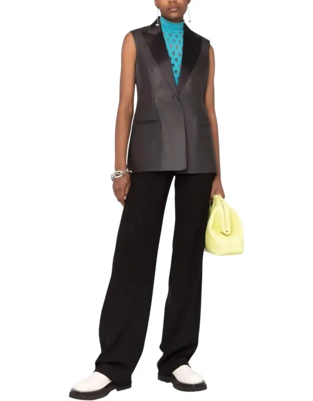 Tailored Leather Blazer
