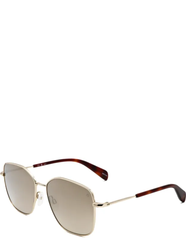 57 Mm Gold Sunglasses
