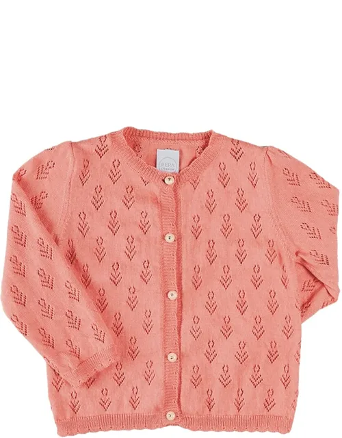 Floral Openwork Cardigan
