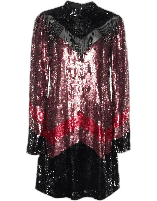 Sequin Embellished Shift Dress