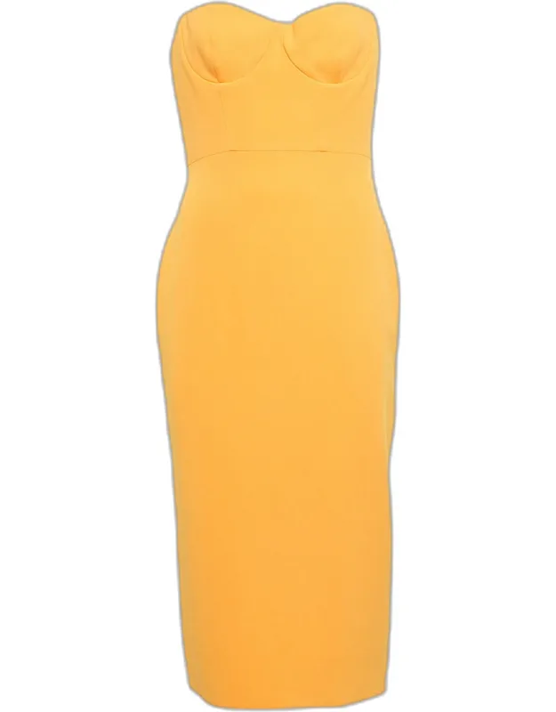 Stretch Crepe Midi Dress