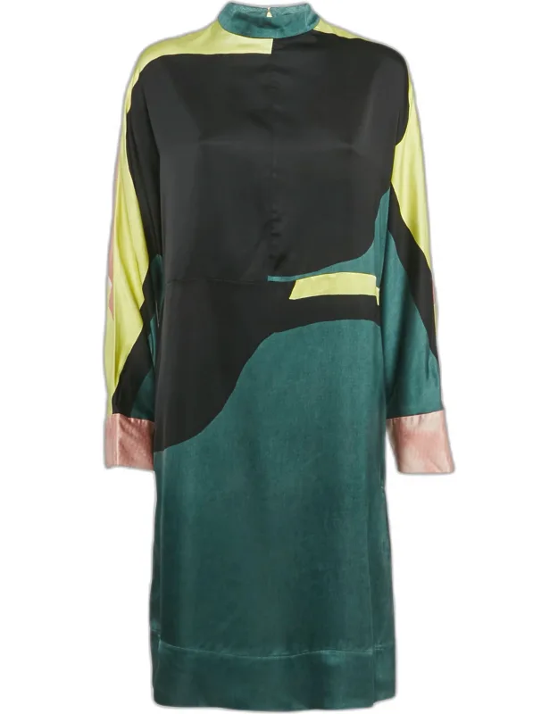 Satin Shift Dress