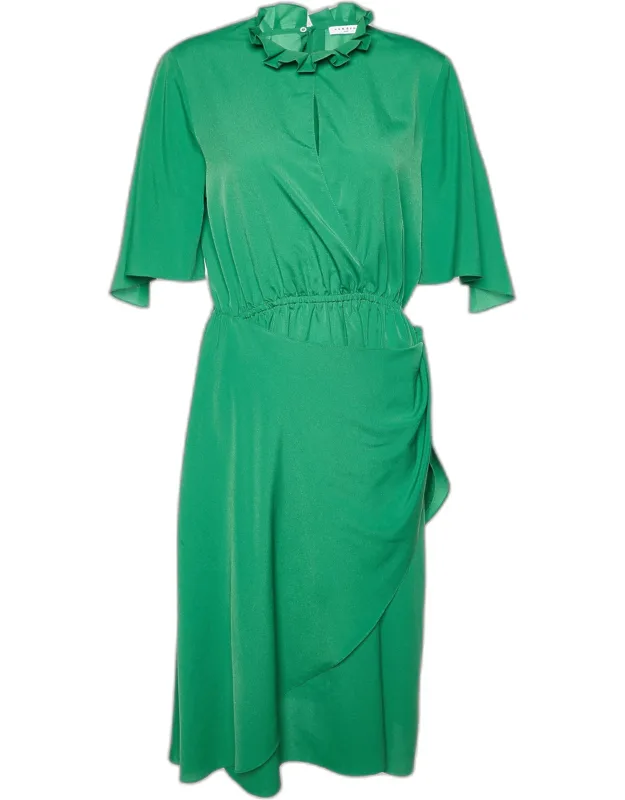 Chiffon Cut-out Midi Dress