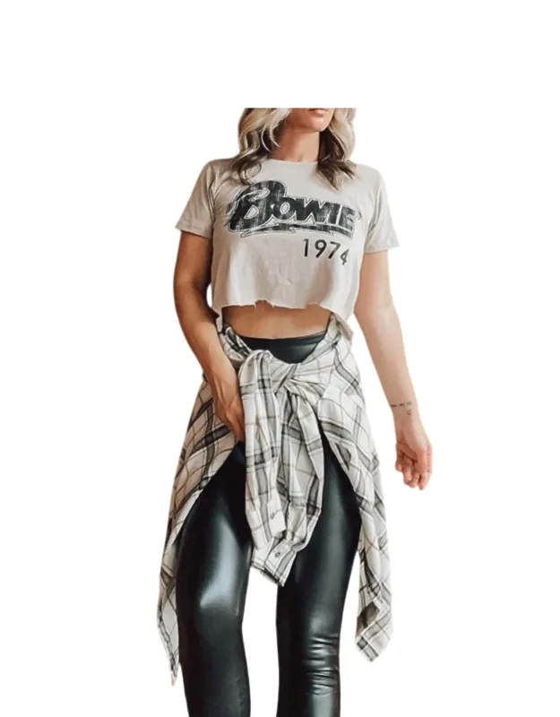 Bowie 1974 Crop Tee