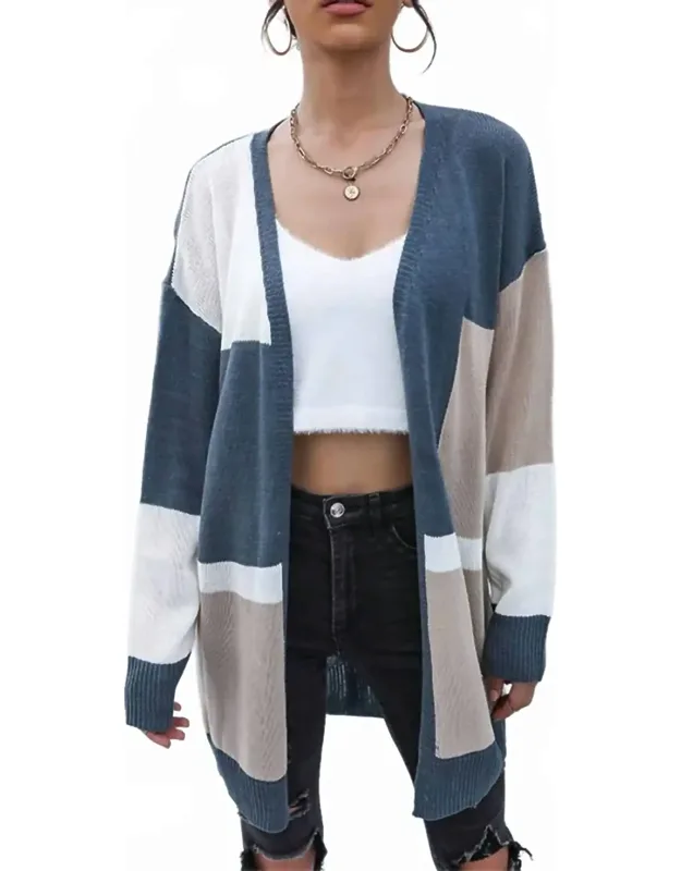 Long Matching Sweater Coat